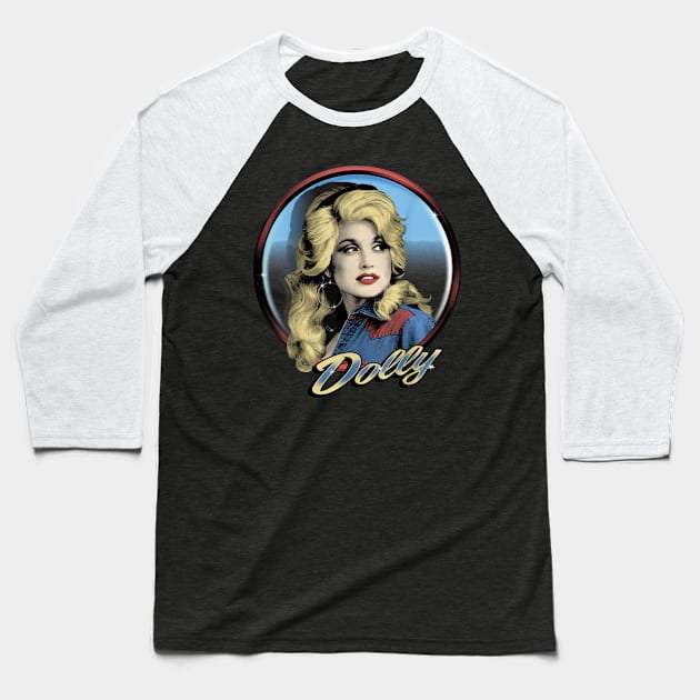 Dolly Parton Songwriting Strength Baseball T-Shirt by labyrinth pattern